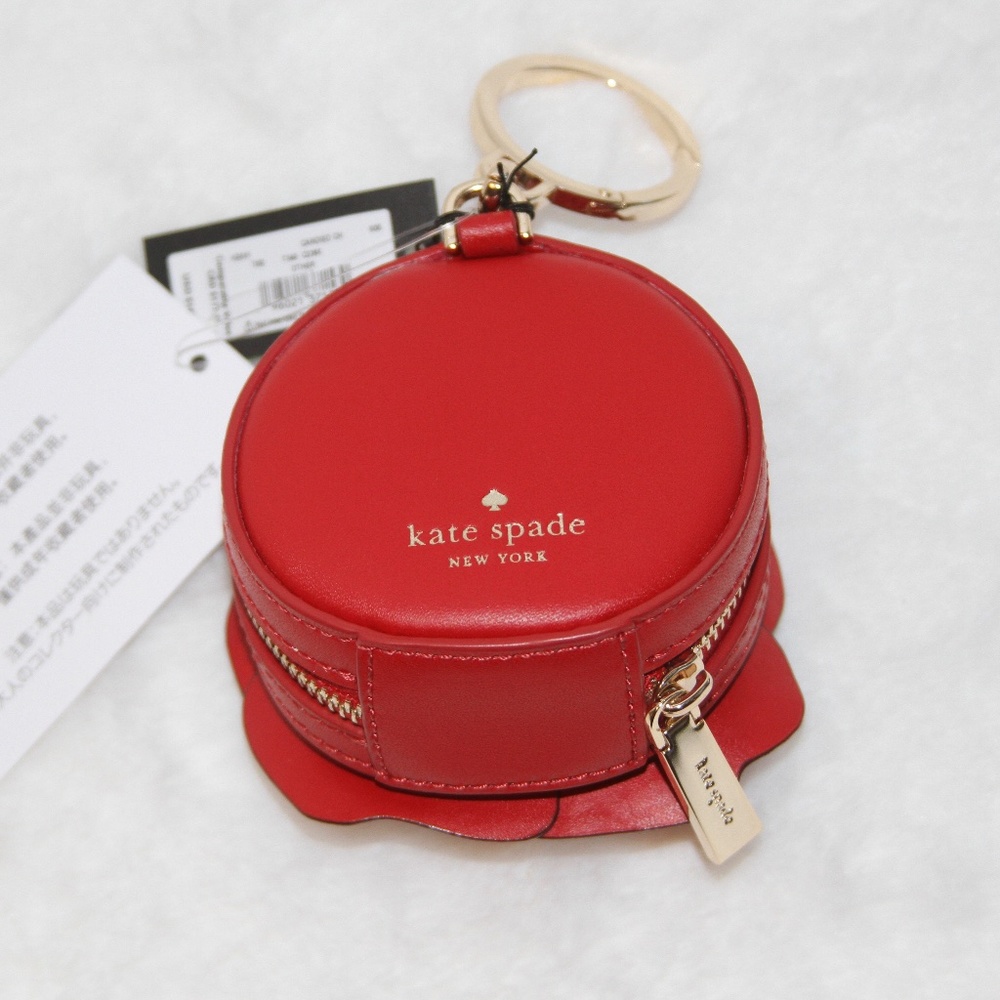 Disney x Kate Spade Beauty And The Beast Flora 3D Rose Bag Charm Coin Purse - Picture 3 of 7